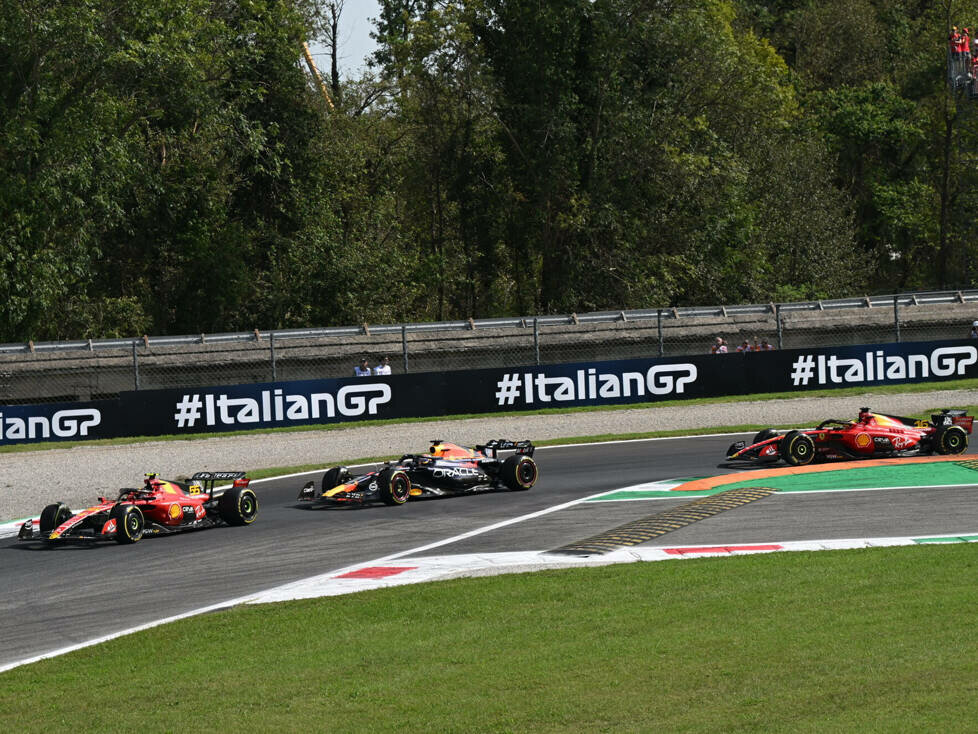 Carlos Sainz, Max Verstappen, Charles Leclerc