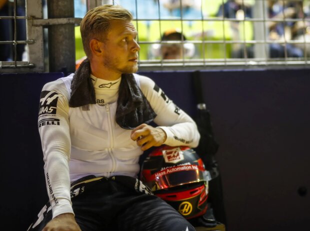 Titel-Bild zur News: Kevin Magnussen (Haas) vor dem Formel-1-Rennen in Singapur 2019
