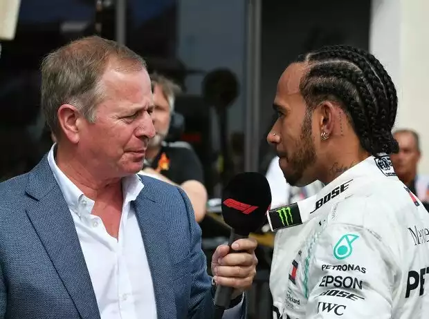 Lewis Hamilton im Gespräch mit Experte Martin Brundle Titel-Bild zur News: Lewis Hamilton im Gespräch mit Experte Martin Brundle