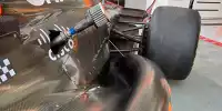 Blick auf den modifizierten Seitenkasten am McLaren MCL60 in Singapur 2023