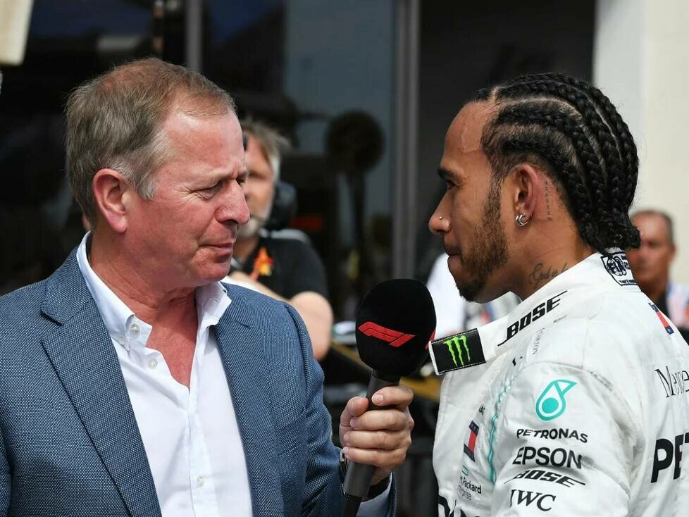Lewis Hamilton im Gespräch mit Experte Martin Brundle