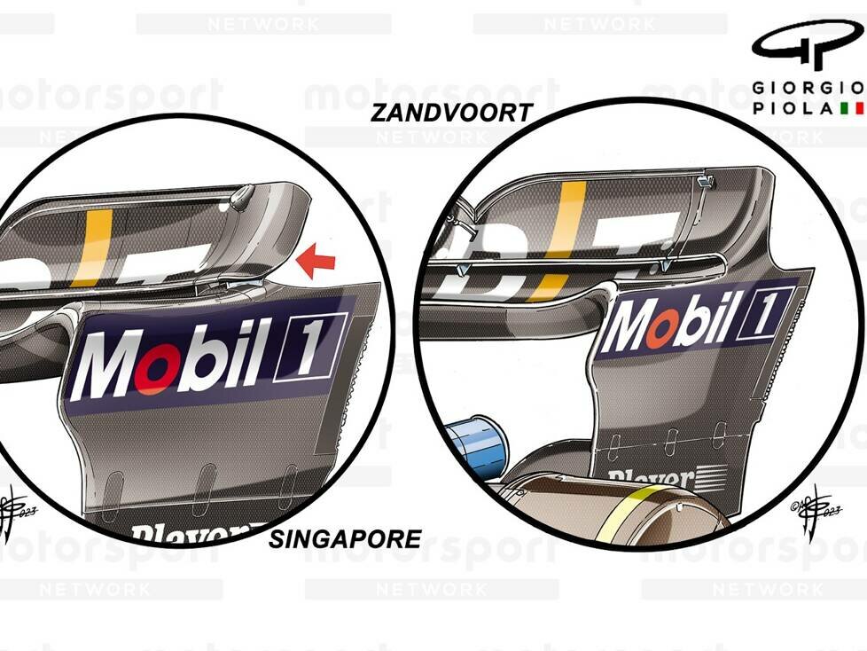 Der neue Heckflügel für den Red Bull RB19