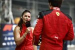 Danica Patrick und Carlos Sainz (Ferrari) 