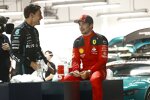 George Russell (Mercedes) und Charles Leclerc (Ferrari) 