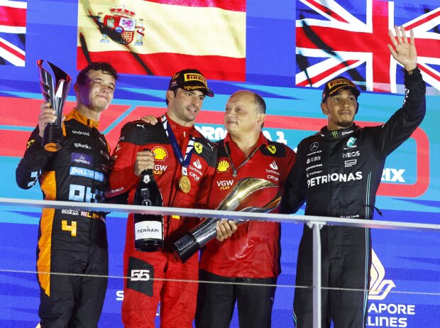 Titel-Bild zur News: Lando Norris, Carlos Sainz, Lewis Hamilton
