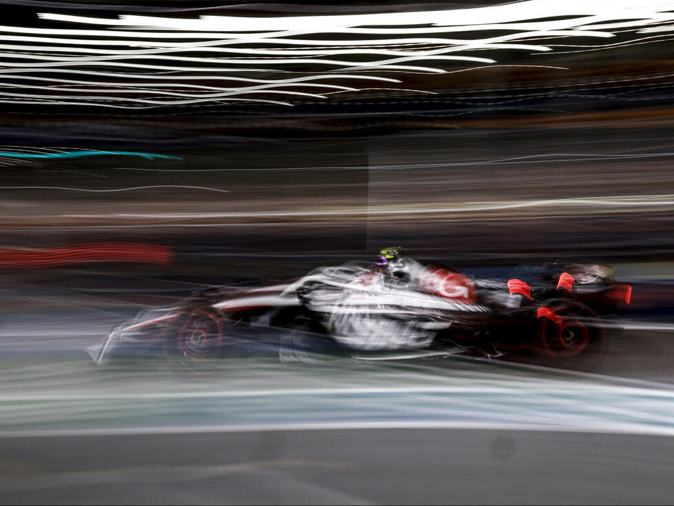 Nico Hülkenberg (Haas VF-23) beim Qualifying zum Formel-1-Rennen in Singapur 2023