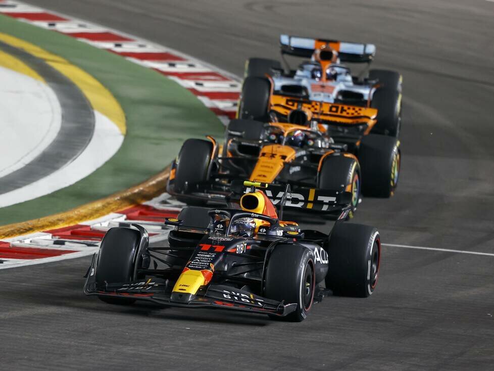 Alexander Albon, Sergio Perez, Oscar Piastri