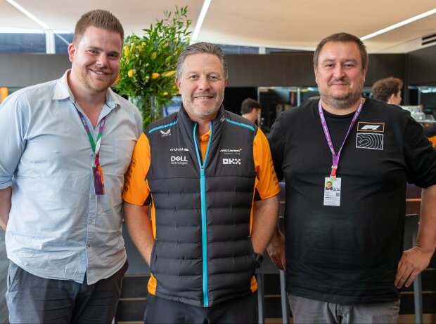 Kevin Scheuren, Zak Brown und Christian Nimmervoll Kevin Scheuren, Zak Brown und Christian Nimmervoll