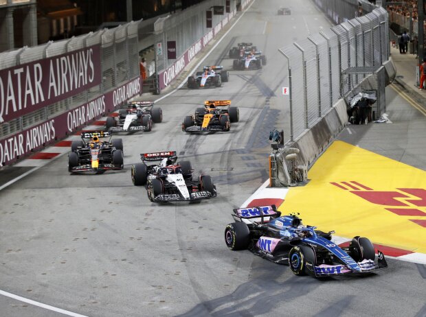 Pierre Gasly, Liam Lawson, Sergio Perez Pierre Gasly, Liam Lawson, Sergio Perez