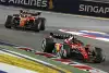 Bild zum Inhalt: Schützenhilfe für Sainz: So opferte Leclerc sein eigenes Rennen in Singapur