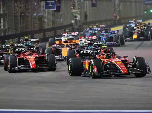 Titel-Bild zur News: Carlos Sainz, Charles Leclerc, George Russell, Lando Norris, Lewis Hamilton
