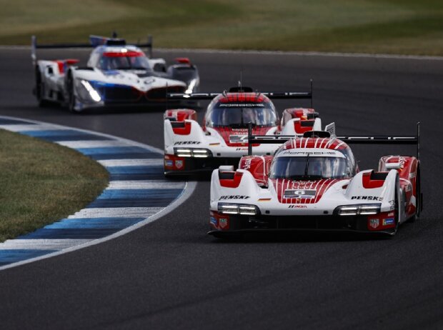 Titel-Bild zur News: Porsche hat das Indianapolis-Rennen der IMSA dominiert