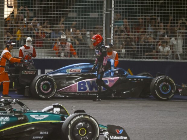 Titel-Bild zur News: Esteban Ocon (Alpine) beim Formel-1-Rennen in Singapur 2023