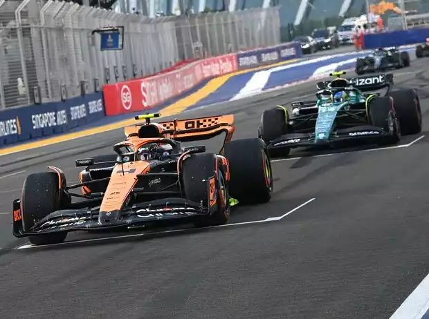 Lando Norris, Fernando Alonso Titel-Bild zur News: Lando Norris, Fernando Alonso