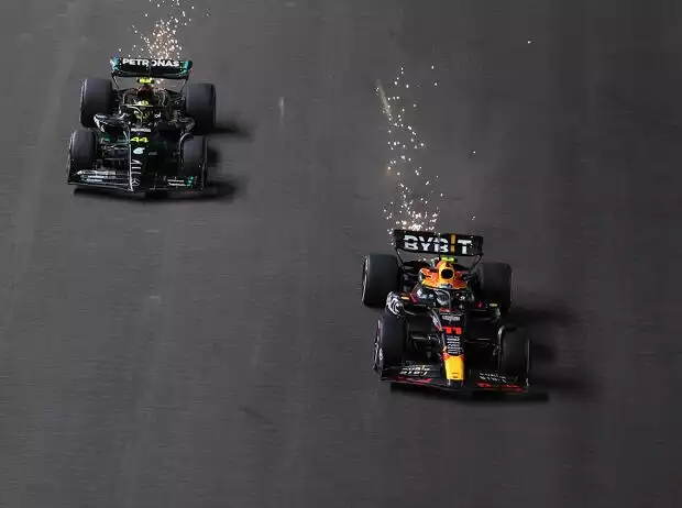 Sergio Perez, Lewis Hamilton Titel-Bild zur News: Sergio Perez, Lewis Hamilton