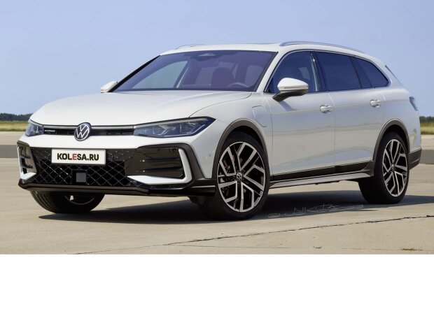 Titel-Bild zur News: VW Passat Alltrack (2024) als Rendering