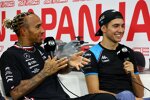 Lewis Hamilton (Mercedes) und Esteban Ocon (Alpine) 