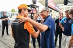 Lando Norris (McLaren) und Stefano Domenicali 