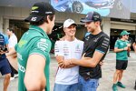 Lance Stroll (Aston Martin), Mick Schumacher (Mercedes) und Esteban Ocon (Alpine) 