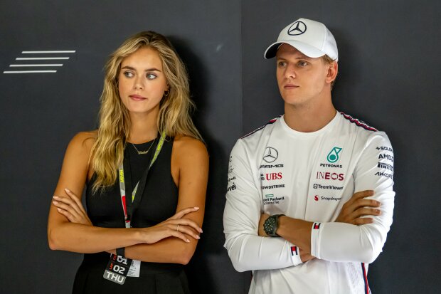 Mick Schumacher ~Laila Hasanovic mit Mick Schumacher (Mercedes)~ Mick Schumacher ~Laila Hasanovic mit Mick Schumacher (Mercedes)~