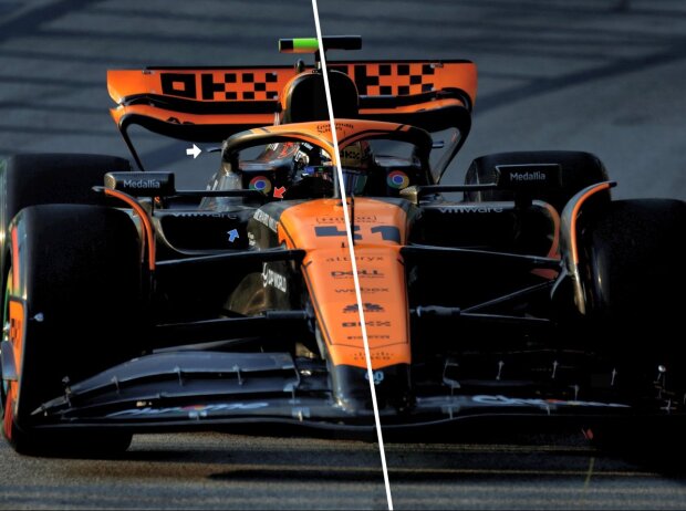 Die Updates am McLaren MCL60 in Singapur Die Updates am McLaren MCL60 in Singapur