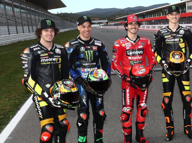 Marco Bezzecchi, Franco Morbidelli, Francesco Bagnaia, Luca Marini Marco Bezzecchi, Franco Morbidelli, Francesco Bagnaia, Luca Marini