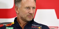 Red Bulls Formel-1-Teamchef Christian Horner bei einer Pressekonferenz