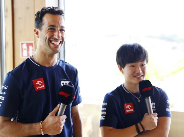 Titel-Bild zur News: AlphaTauris Formel-1-Piloten Daniel Ricciardo und Yuki Tsunoda