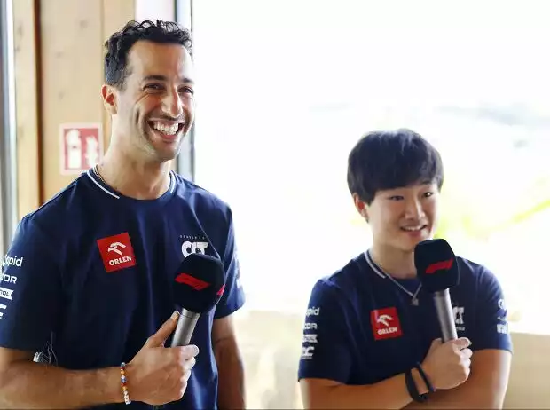 AlphaTauris Formel-1-Piloten Daniel Ricciardo und Yuki Tsunoda Titel-Bild zur News: AlphaTauris Formel-1-Piloten Daniel Ricciardo und Yuki Tsunoda