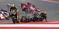 Bild zum Inhalt: VR46-Startcrash: Marini mit Knochenbruch, Bezzecchi mit Aufholjagd