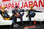 Oscar Piastri (McLaren), Max Verstappen (Red Bull) und Lando Norris (McLaren) 