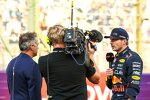 Max Verstappen (Red Bull) und Jean Alesi 
