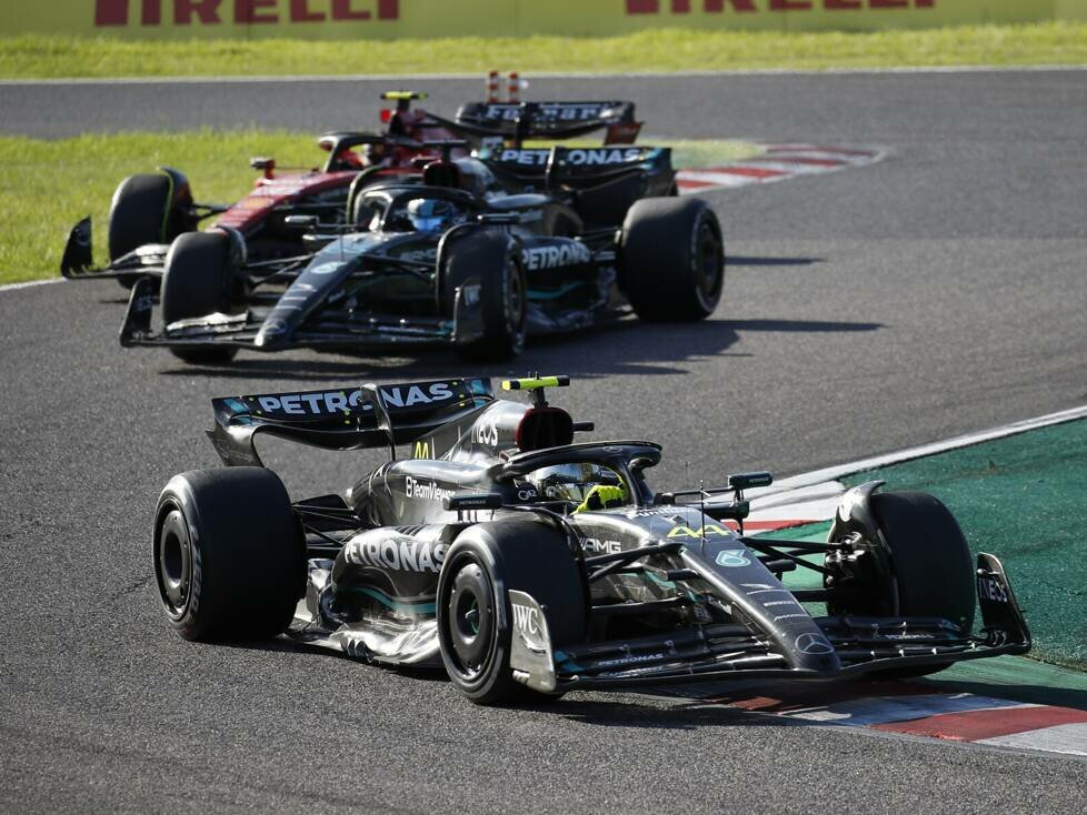 Lewis Hamilton, George Russell, Carlos Sainz