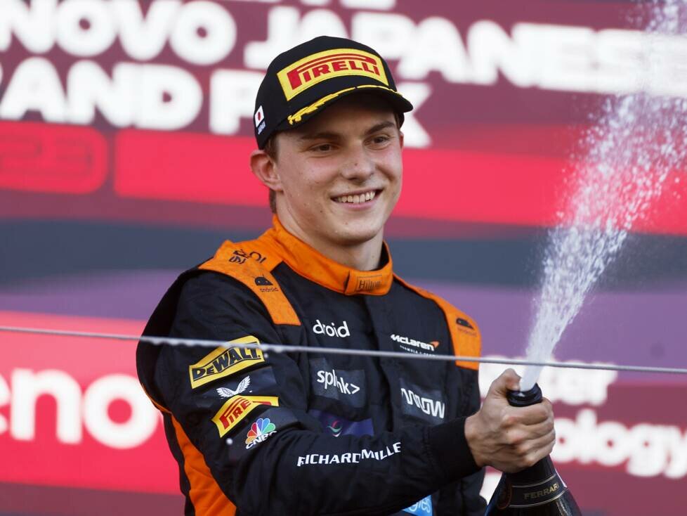 Oscar Piastri jubelt über seinen ersten Formel-1-Podestplatz in Suzuka