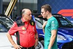 Frederic Vasseur (Ferrari) mit Stoffel Vandoorne (Aston Martin)