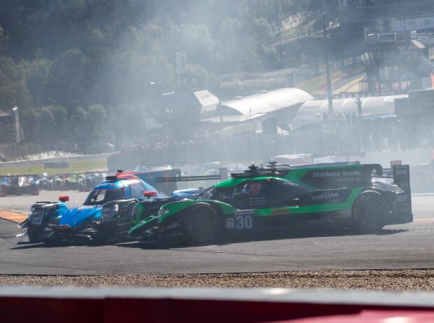 Titel-Bild zur News: Manuel Maldonado (blaues Fahrzeug links) schoss unter anderem Rene Binder (#30) ab