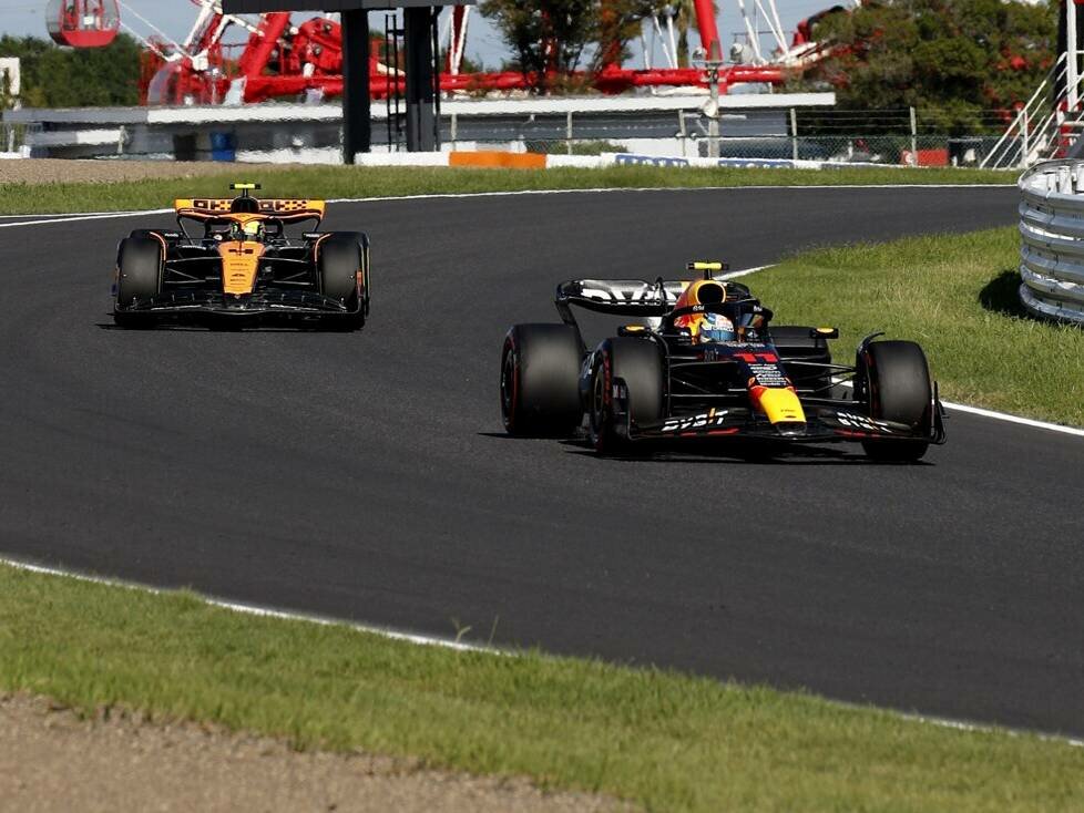 Sergio Perez, Lando Norris