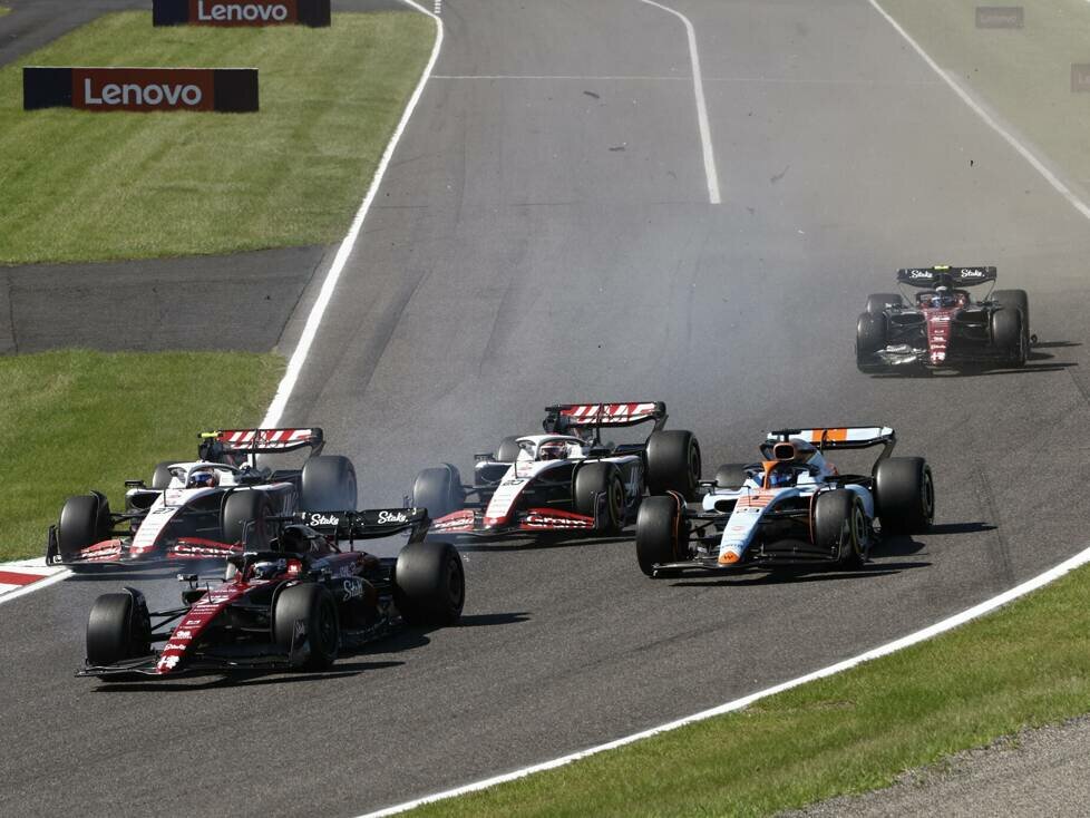 Guanyu Zhou, Valtteri Bottas, Nico Hülkenberg, Kevin Magnussen
