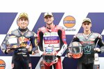 Jake Dixon (Aspar), Pedro Acosta ( Ajo) und Sergio Garcia (Pons) 