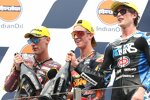 Pedro Acosta ( Ajo), Tony Arbolino (Marc VDS) und Joe Roberts (Italtrans) 