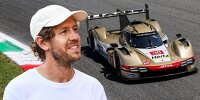 Sebastian Vettel vor dem Jota-Porsche 963