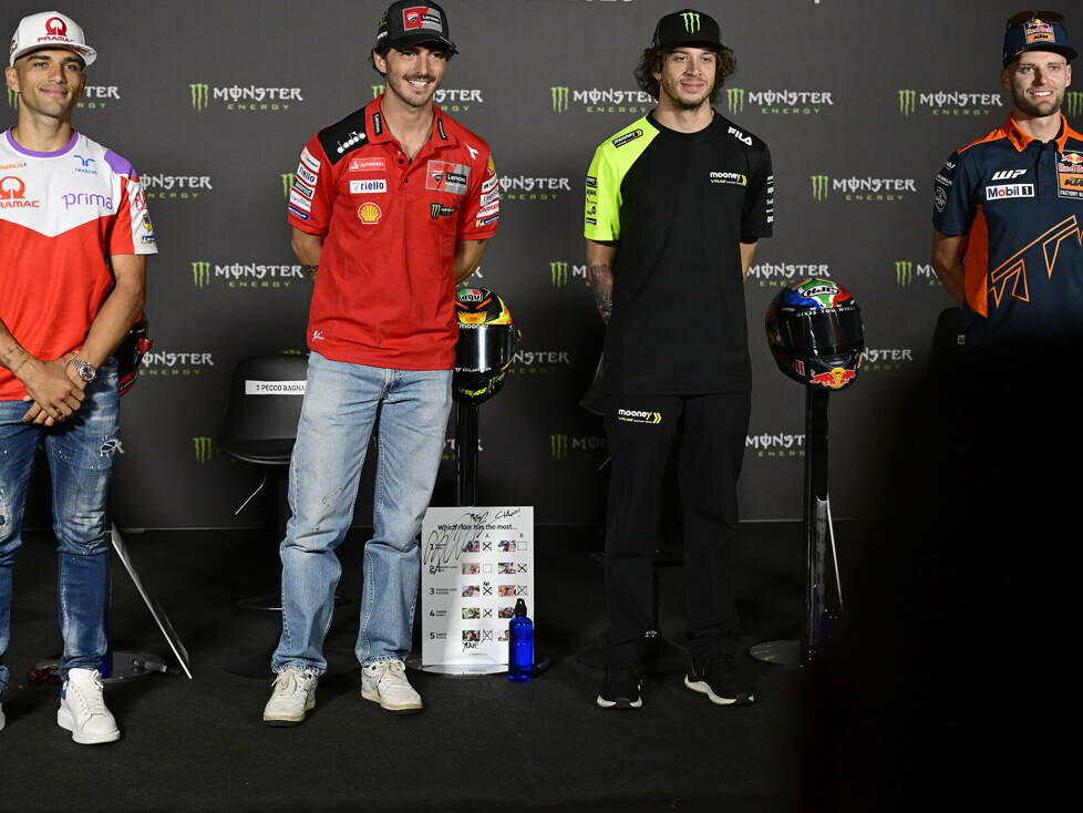Jorge Martin, Francesco Bagnaia, Marco Bezzecchi, Brad Binder