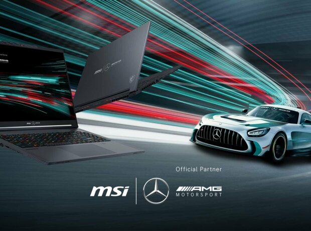 Titel-Bild zur News: Gaming trifft auf Rennsport: MSI Gaming und Mercedes-AMG Motorsport präsentieren den ultimativen Gaming-Laptop