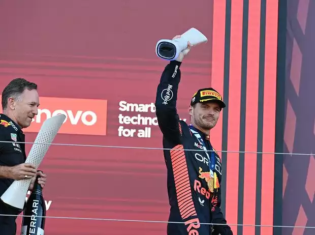 Max Verstappen, Christian Horner Titel-Bild zur News: Max Verstappen, Christian Horner