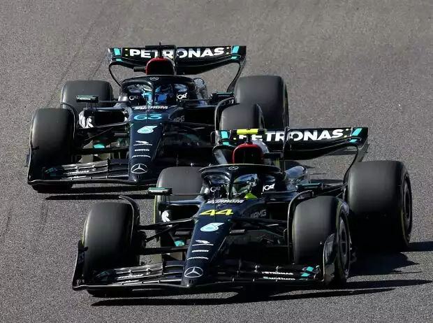 Lewis Hamilton, George Russell Titel-Bild zur News: Lewis Hamilton, George Russell
