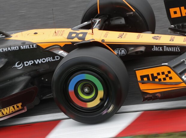 Oscar Piastri mit C2-Testreifen in Suzuka Oscar Piastri mit C2-Testreifen in Suzuka