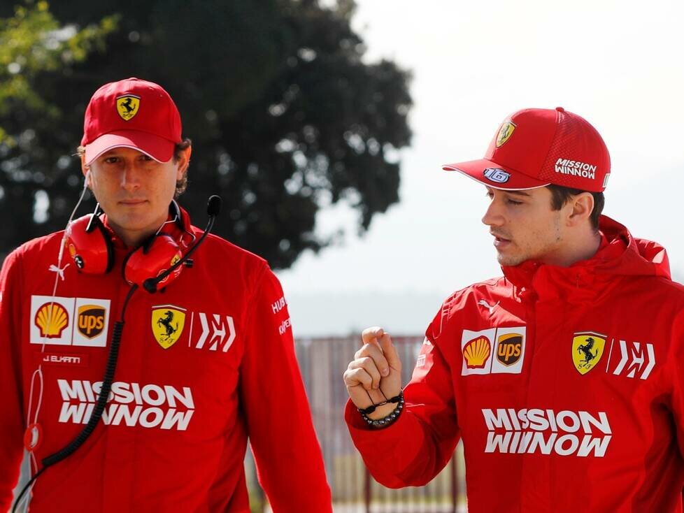 John Elkann und Charles Leclerc