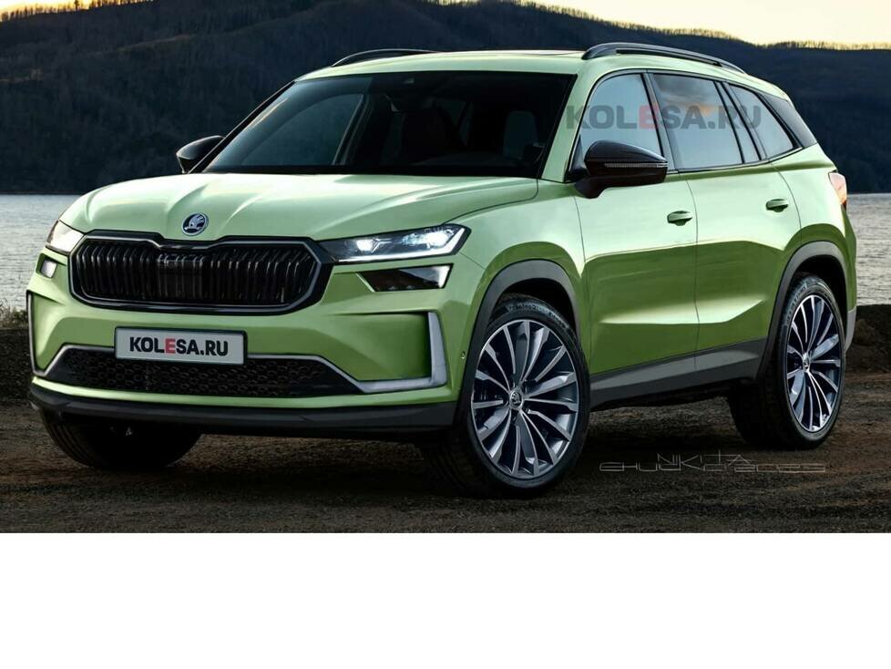 Skoda Kodiaq (2024) als finales Rendering
