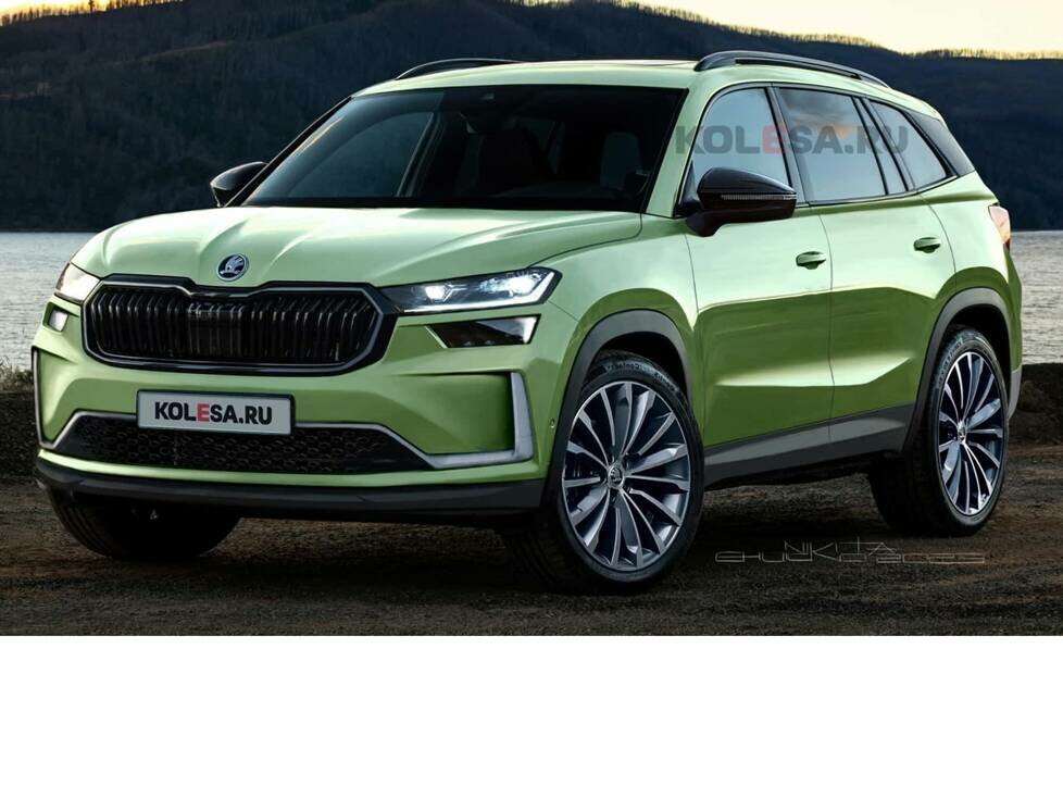 Skoda Kodiaq (2024) als finales Rendering