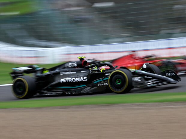Titel-Bild zur News: Lewis Hamilton (Mercedes W14) beim Formel-1-Training in Japan 2023
